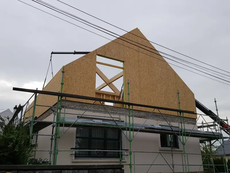 L'Haÿ-les-Roses — chantier ossature bois Val-de-Marne