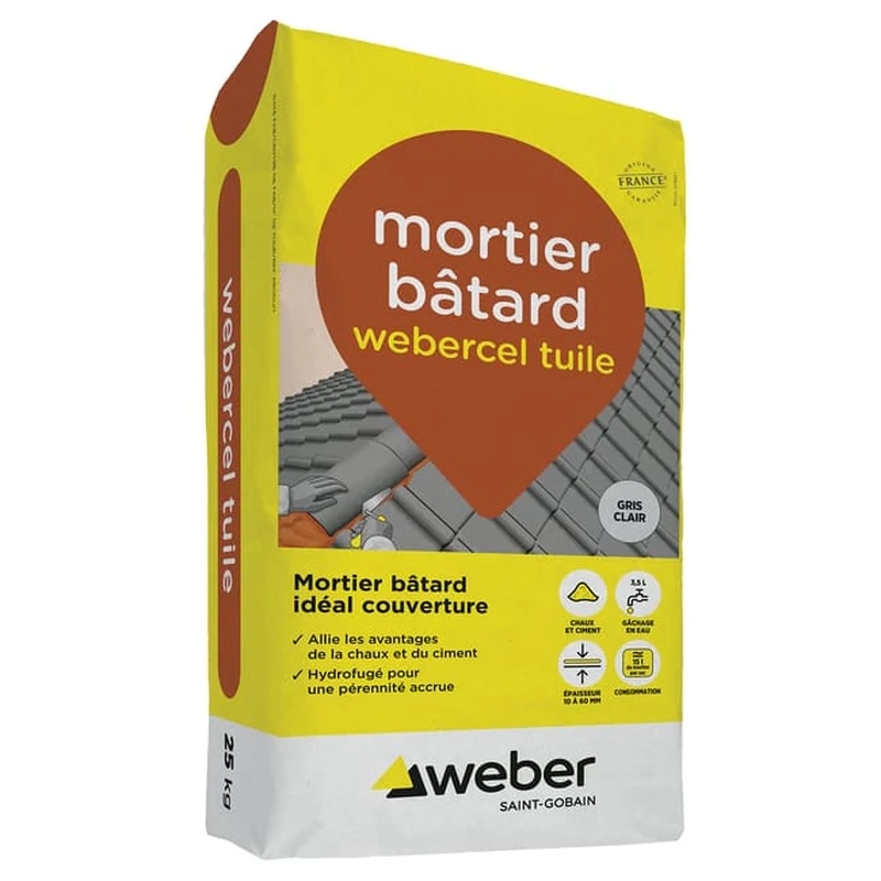Mortier toiture